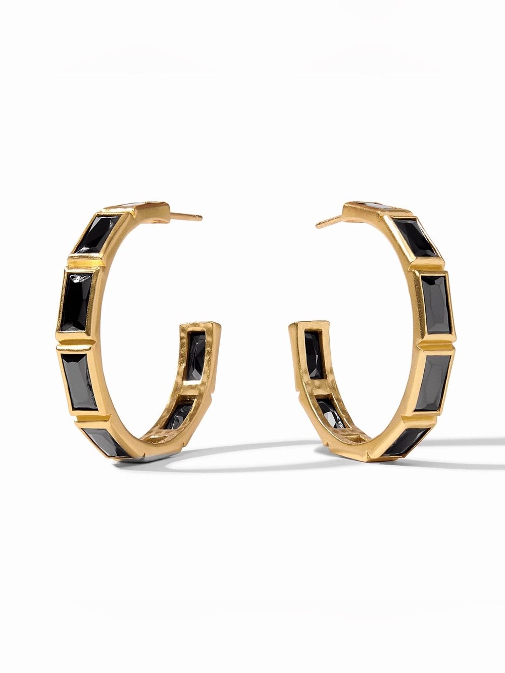 NWOT Julie Vos Baguette Hoop Earring